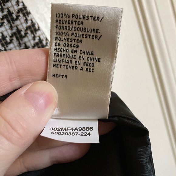 🌞Evan Picone New Black & White Checkered Print Blazer Business Wear A - Picture 4 of 7